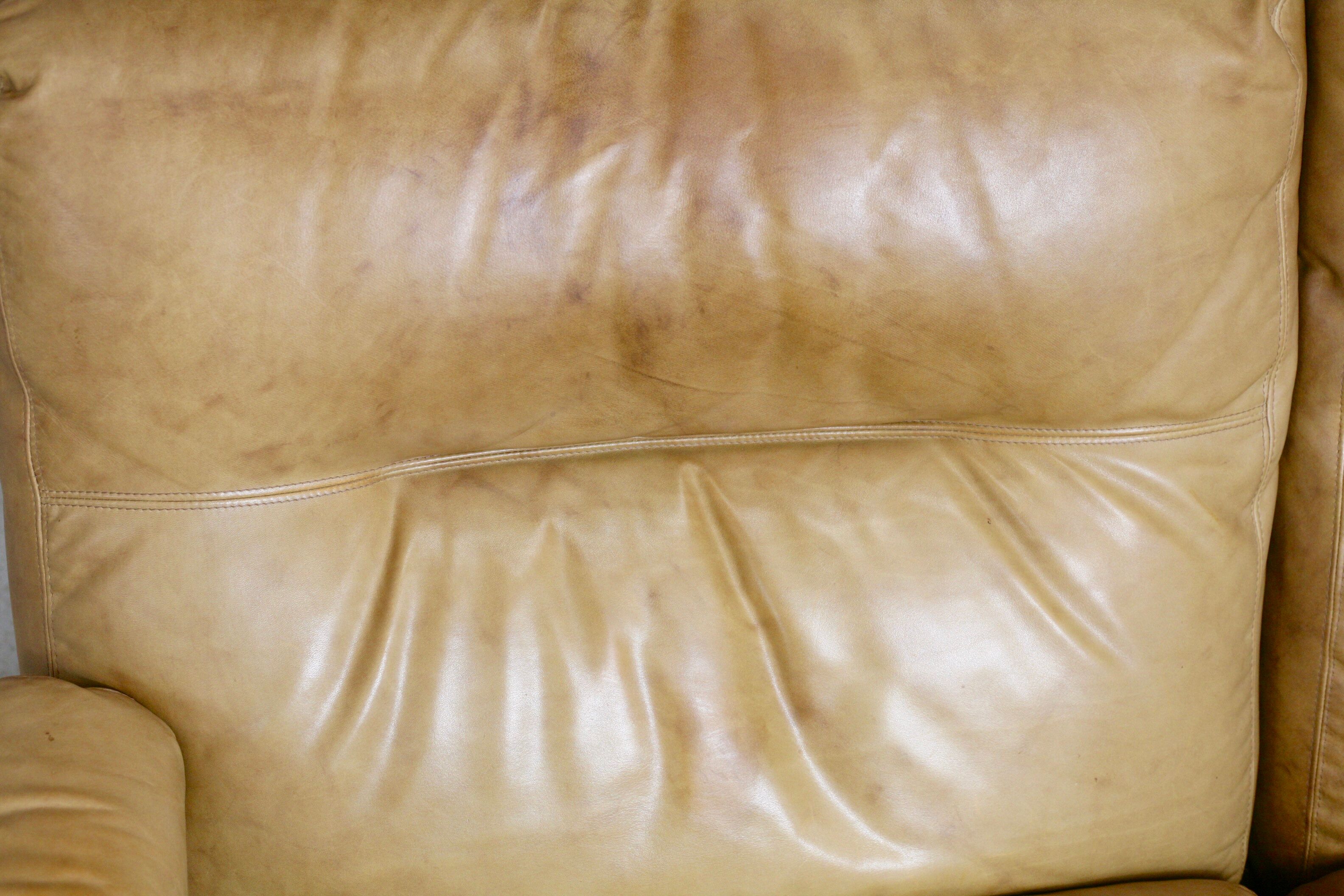 Leather sofa, Albany model, late 70's, Roset edition