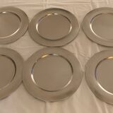 Set of 12 Stelton stainless steel under-plates