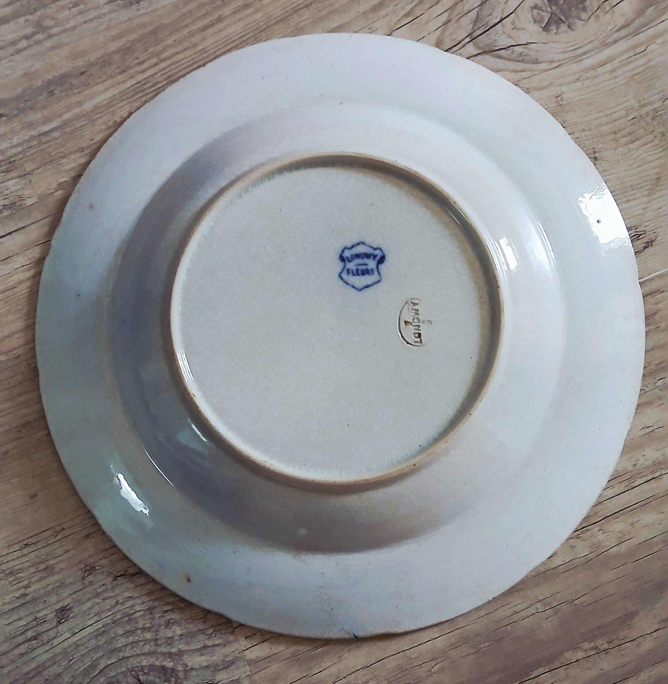 Longwy deep dish, flowers series