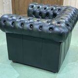 Chesterfield leather armchair from the 70s