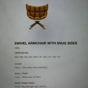 B&B Italia - armchair and footrest HUSK by Patricia Urquiola
