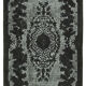 Hand-knotted antique turkish 1970s 167 cm x 300 cm black rug