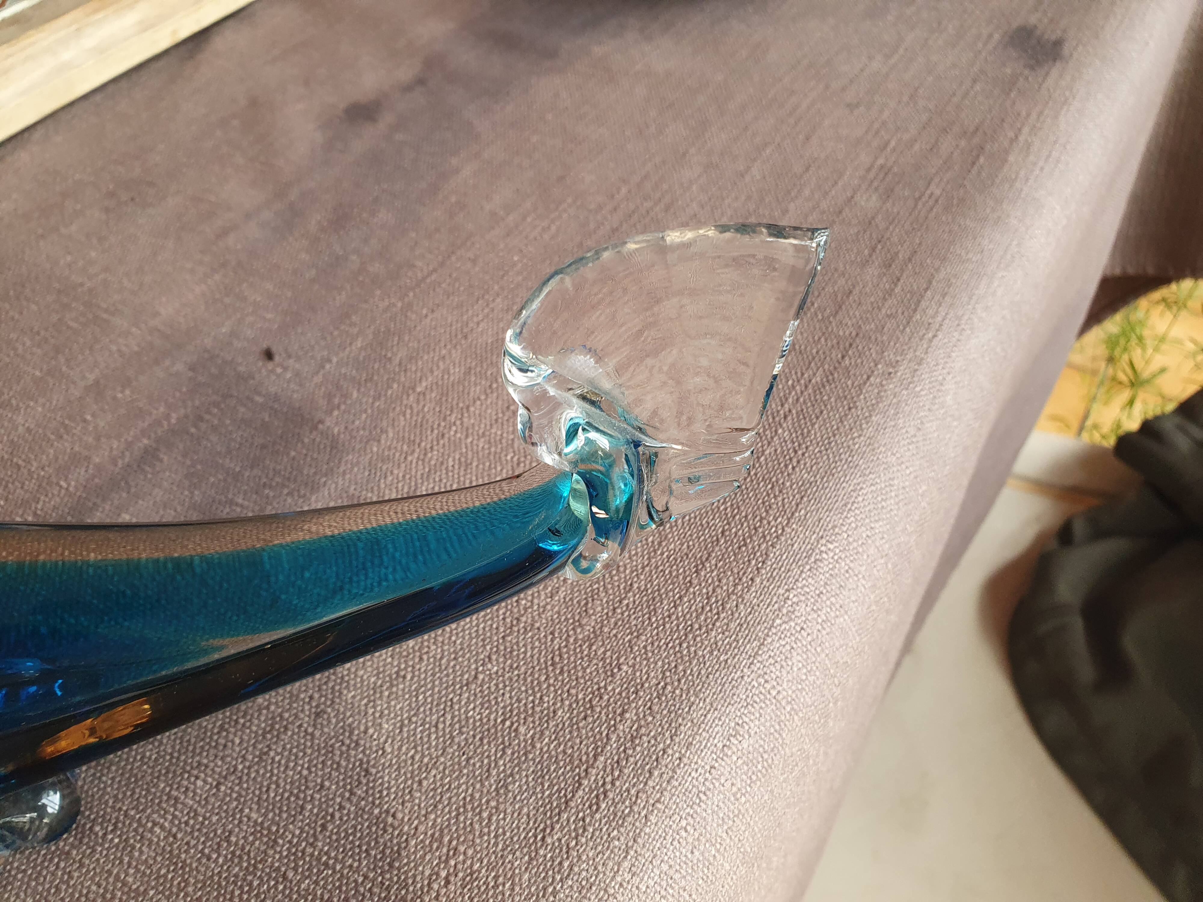 Cendrier en verre d'art Murano