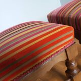 Velvet fabric footrest