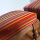 Repose pied tissu velours