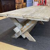 Workshop table in fir - carpenter's work from the 1970s-80s