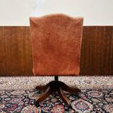 English Chesterfield Salmon color President Chair Office chair