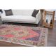 Vintage Turkish Oushak handmade wool cotton pink area rug 131x253
