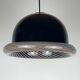 Vintage Italian black Murano pendant light, 1960s.