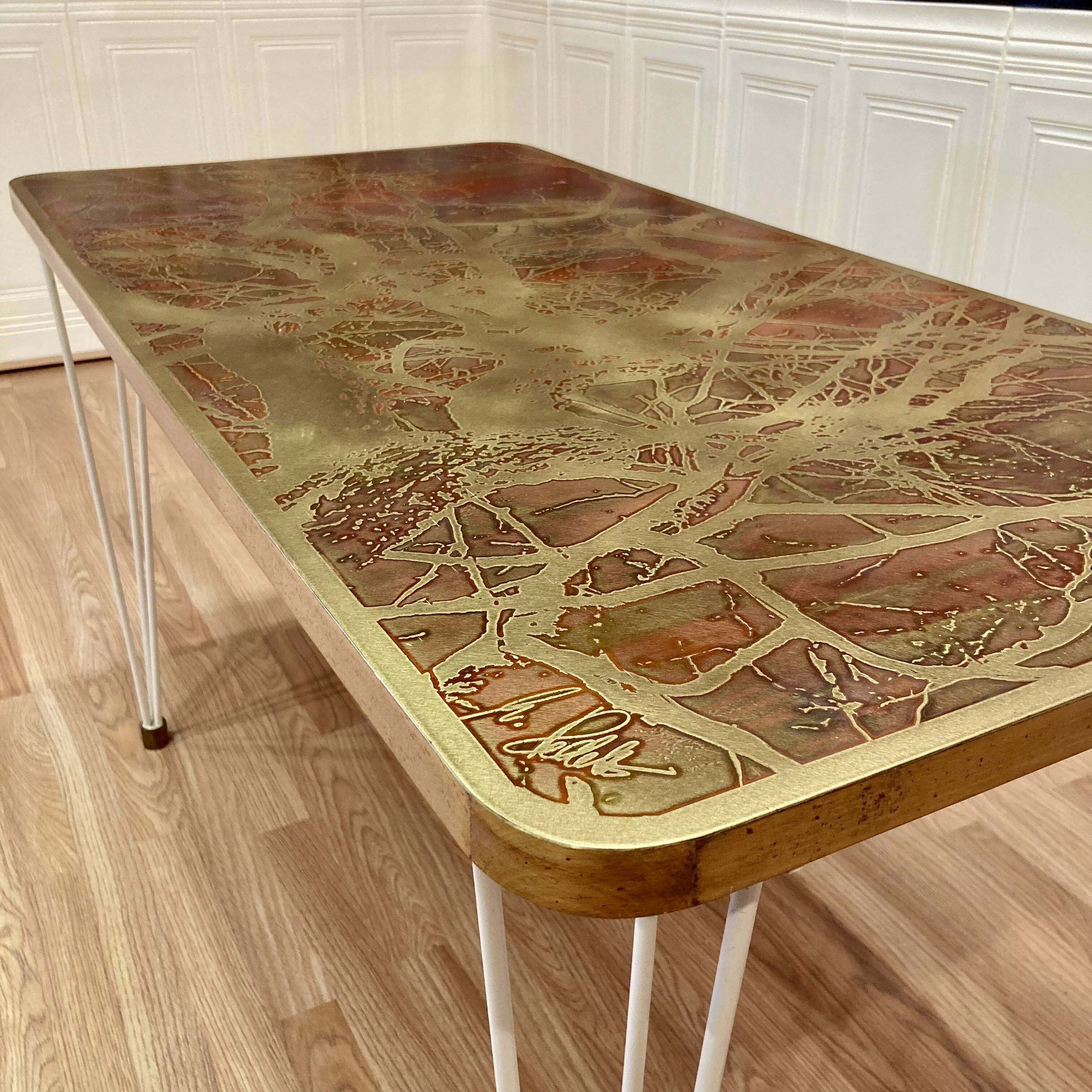 High design table with scandinavian signature 1950.