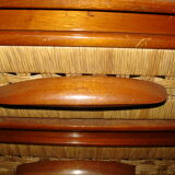 Chest of drawers mahogany and mulching around 1950 of Mexican manufacturing