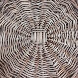 Wicker tray wall decoration