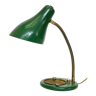 Lampe vert et or des années 50