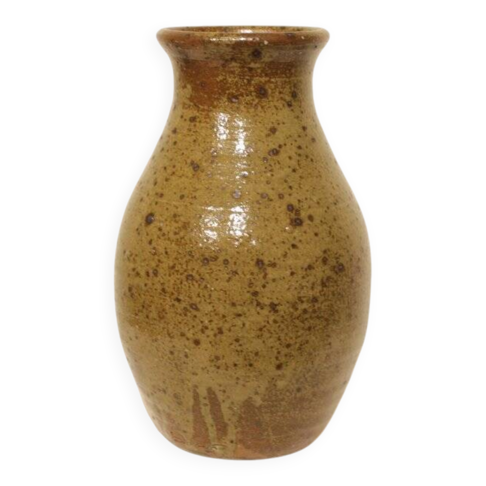Important pyrite stoneware vase by Guy Baudat (1938-2019)