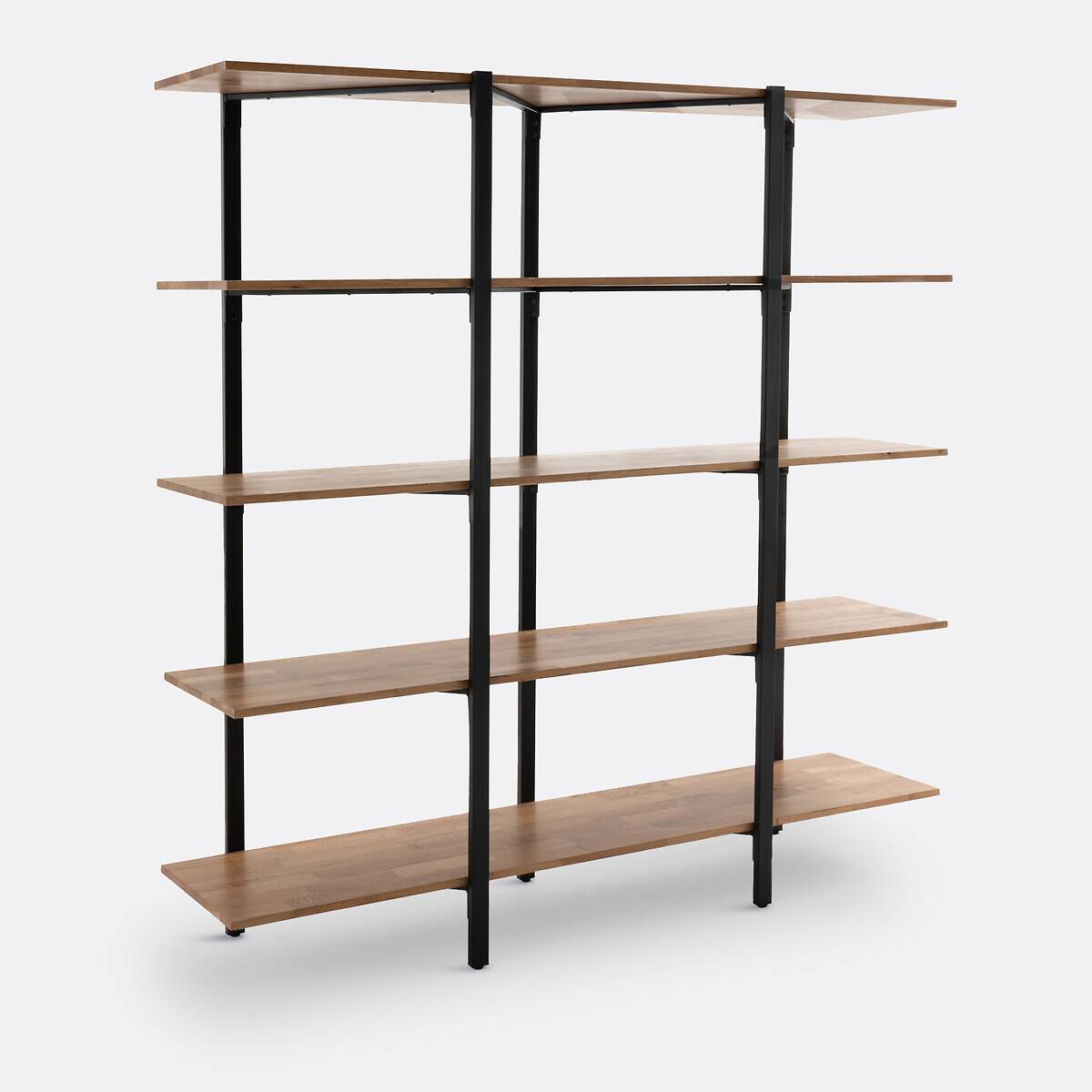 HIBA Library - La Redoute Interiors - Solid oak & black steel