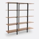 HIBA Library - La Redoute Interiors - Solid oak & black steel