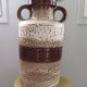 Vase in shades of brown and beige, ceramic - 1960s/1970s