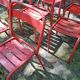Série de 8 chaises Tolix rouge