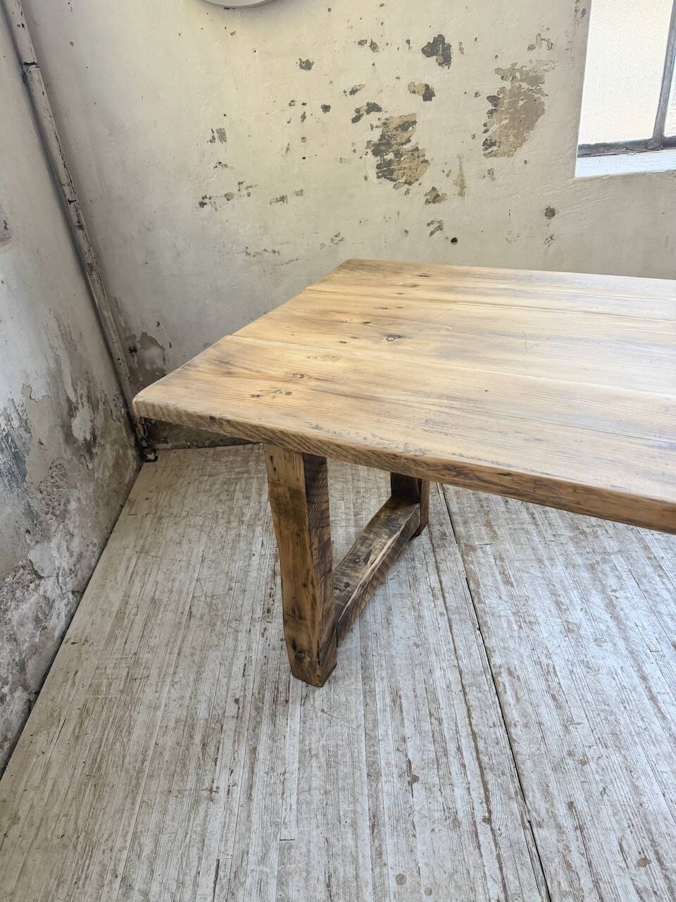 1950s pine farmhouse table 220cm
