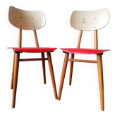 Lot de 2 chaise Ton ex Tchécoslovaquie, 1960
