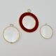 Lot de 3 miroirs bombés / convexe / oeil de sorcière artilux vintage 1960s
