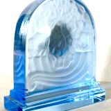 Signed Baccarat crystal desk clock