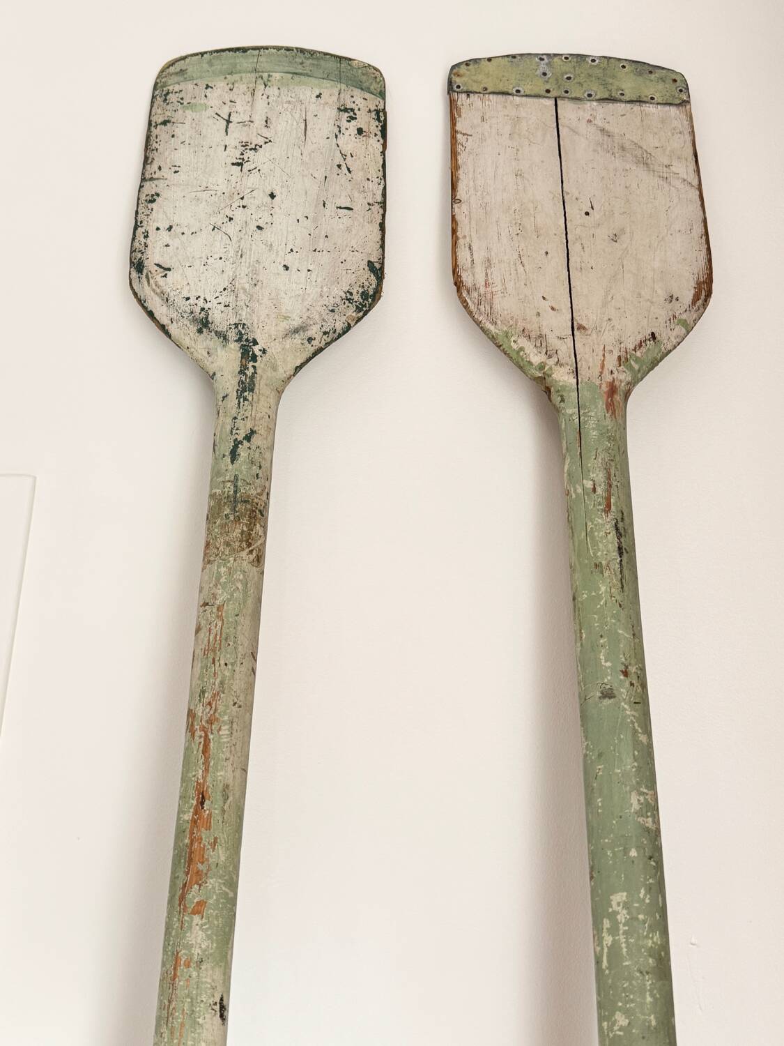 Ancien lot de trois rames en bois vintage