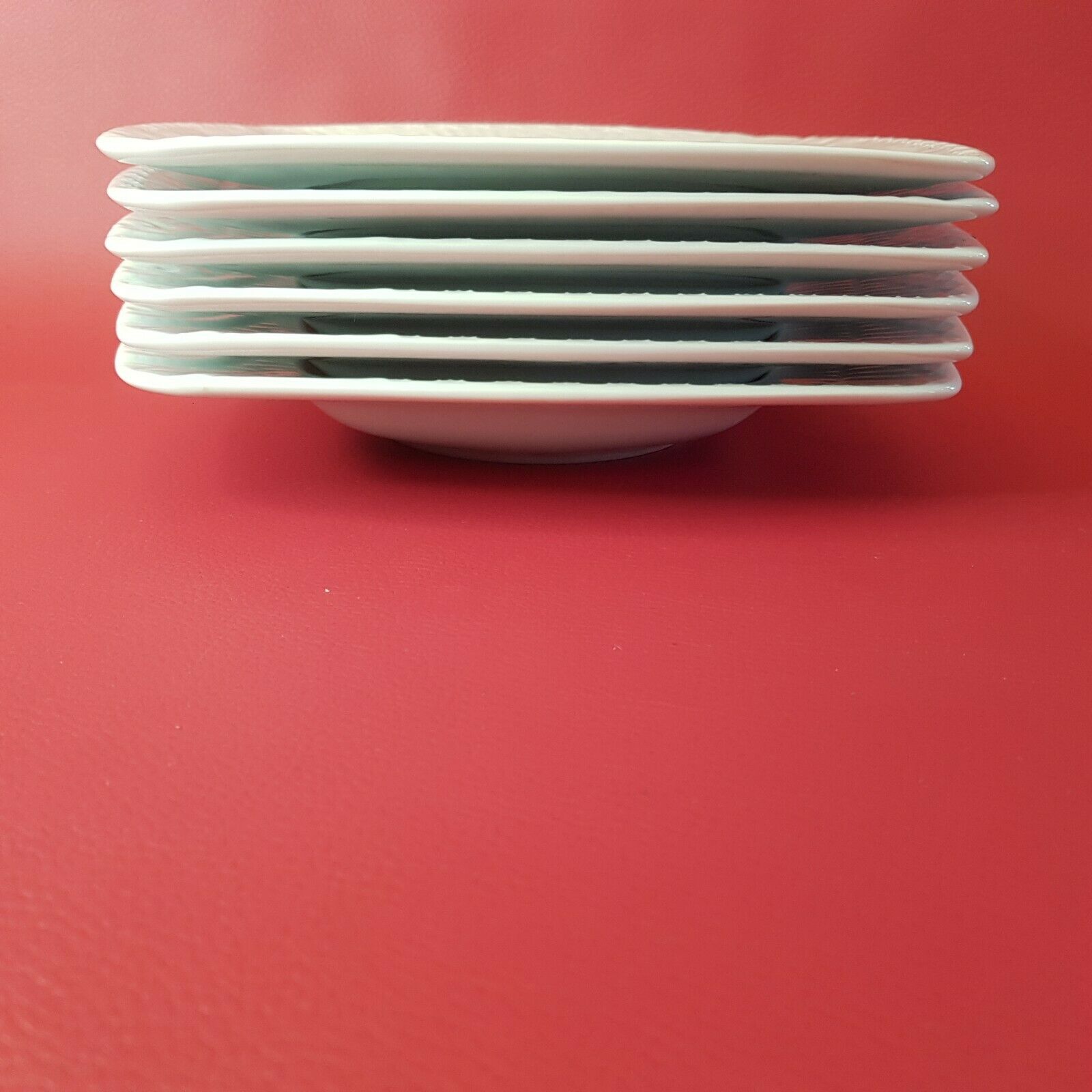 Service 6 square hollow plates porcelain Royal Copenhagen