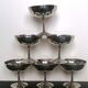6 ice cream cups Letang Remy stainless steel 18 /10