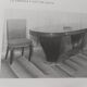 Dining Table by Vittorio Dassi with Oval Black Opaline Glass Top and Marble Base
