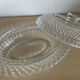 Vintage glass butter dish
