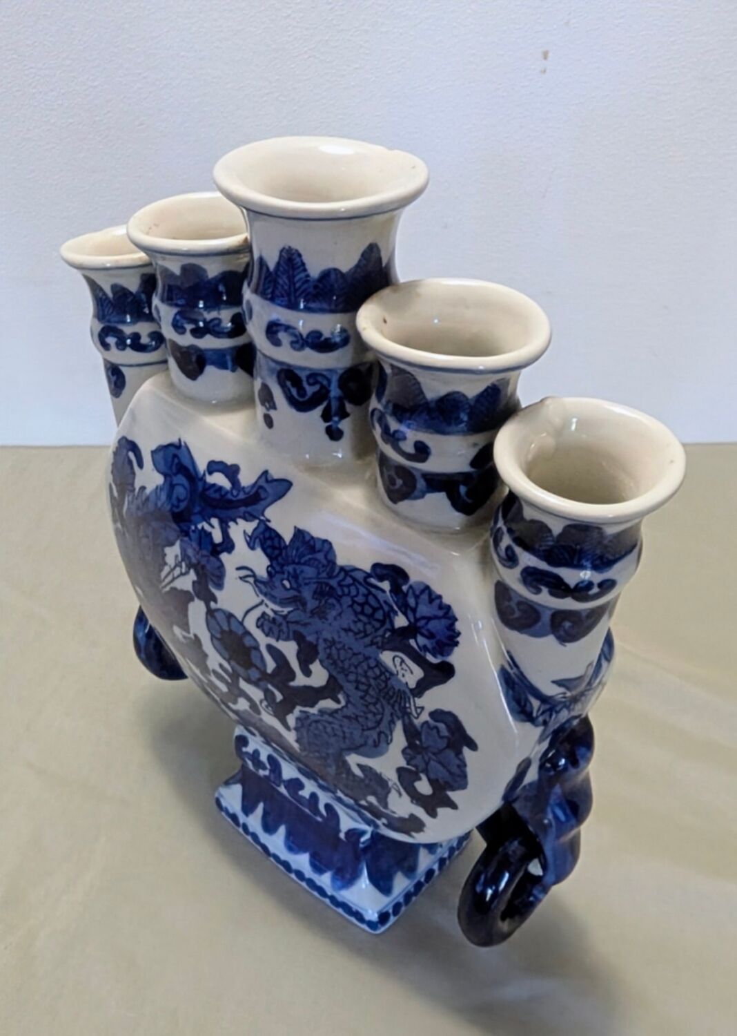 Chinese Tulipiere Vase Bouquetière