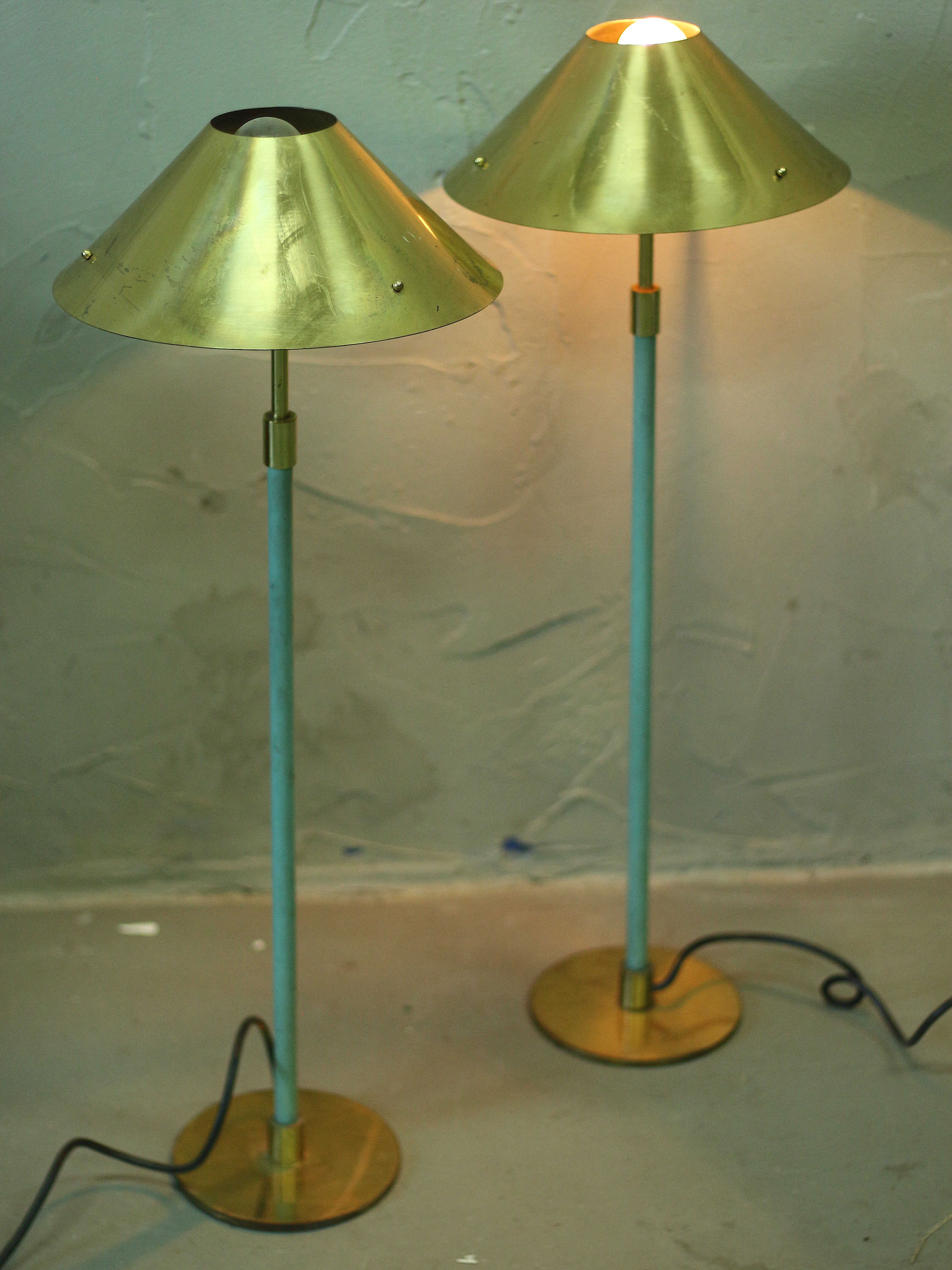Pair of mid century lamps, 1970's