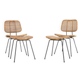 Ensemble de chaises italiennes modernes du milieu du siècle des années 1960