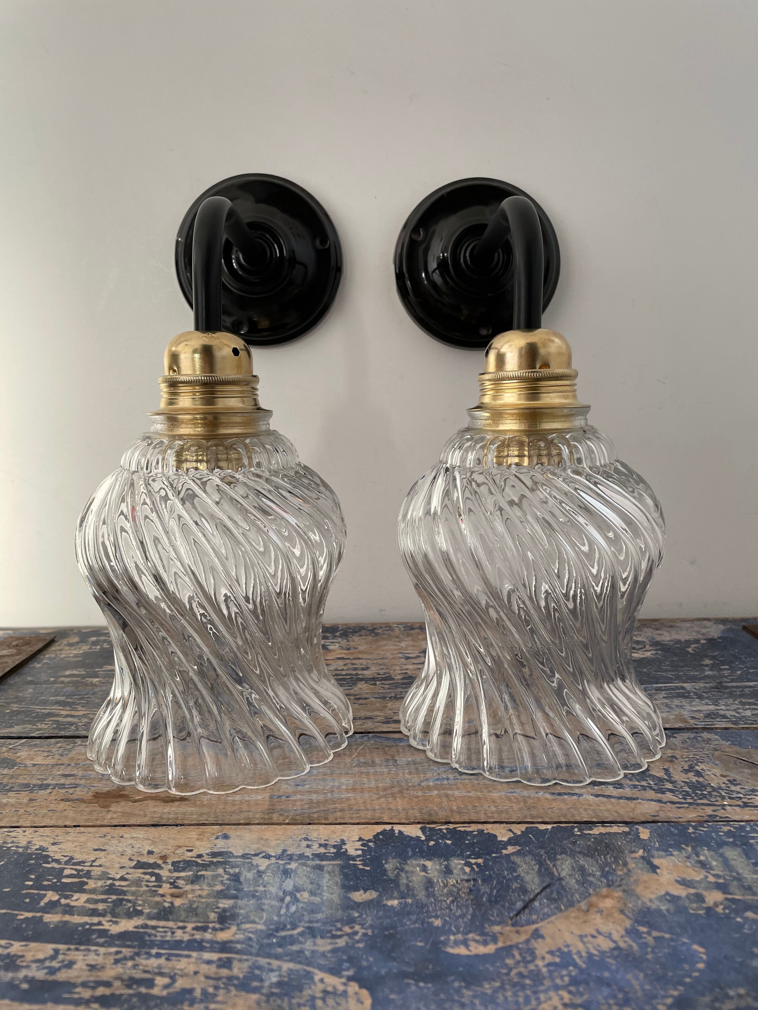 Pair of vintage wall lights