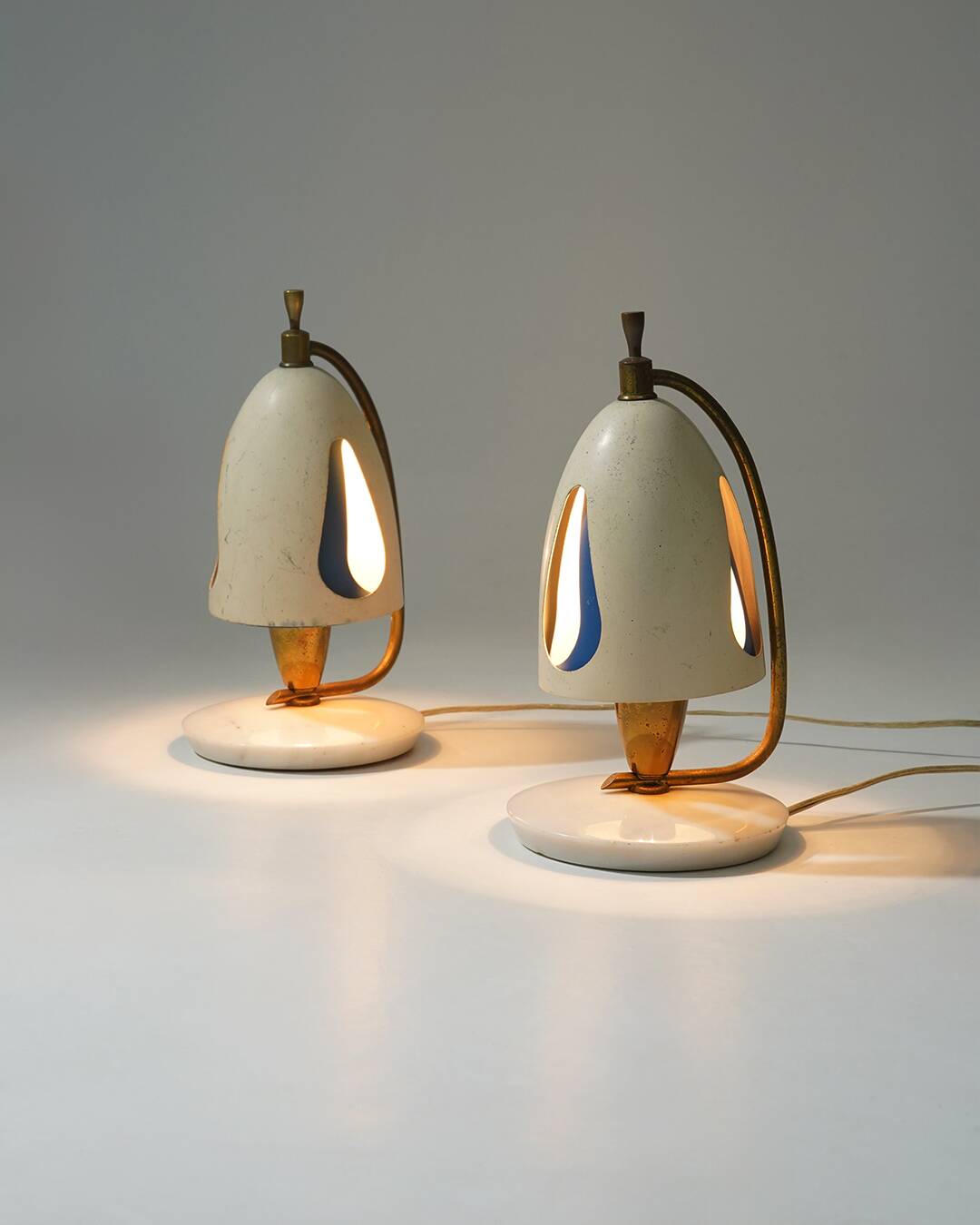Paire de lampes de table par Angelo Lelii, Arredoluce, années 1950