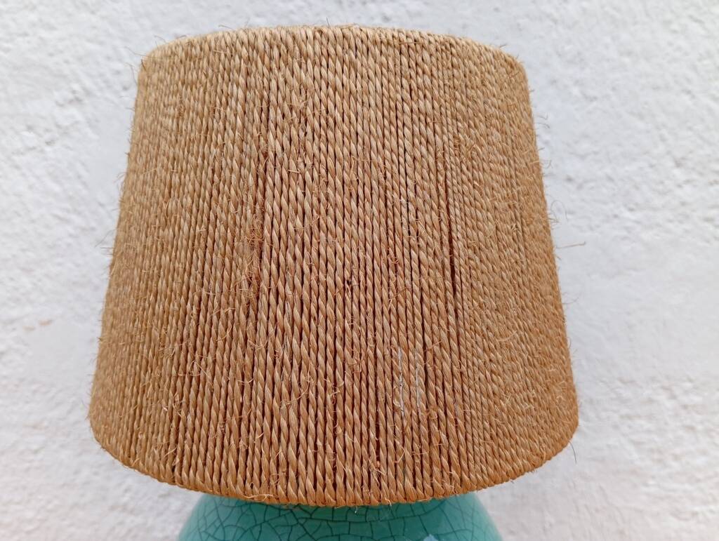 Art Deco cracked ceramic lamp from the 1930s