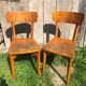 Paire de chaises bistrot style scandinave bois
