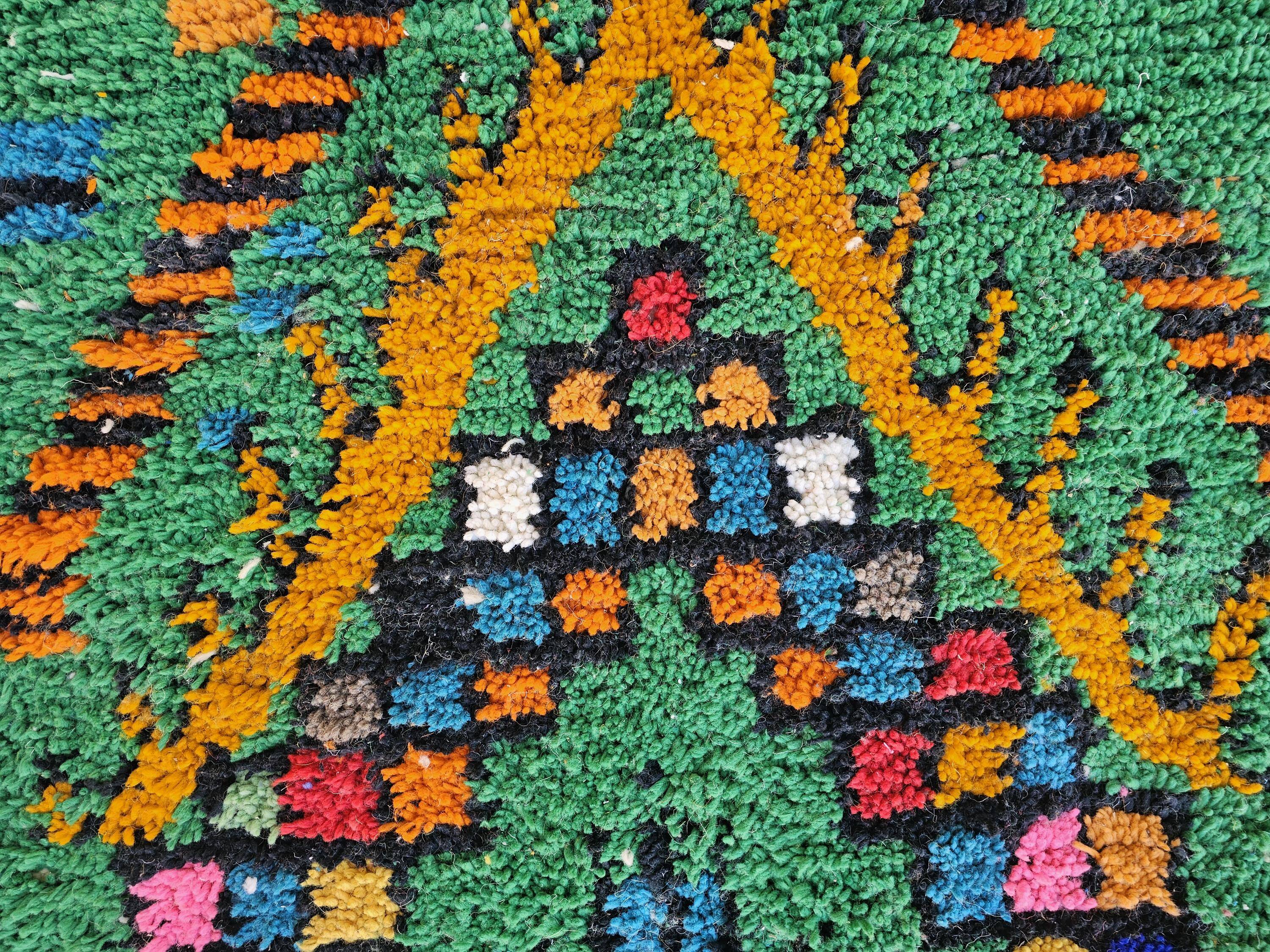 Unique handmade Berber rug 3x2 m