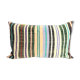 Coussin rayé et wax