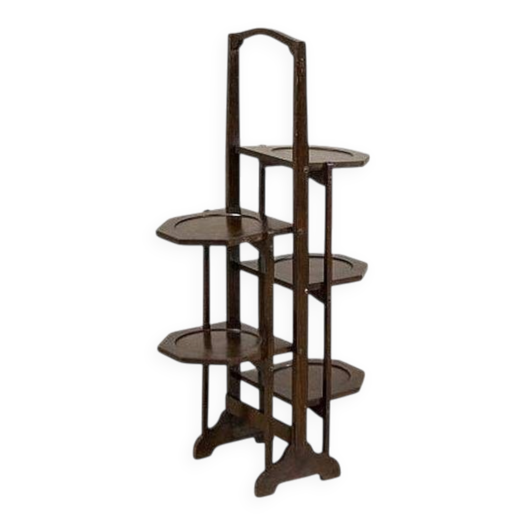 Late 20th Century Oak Flower Stand, 1950s