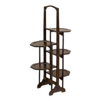 Late 20th Century Oak Flower Stand, 1950s