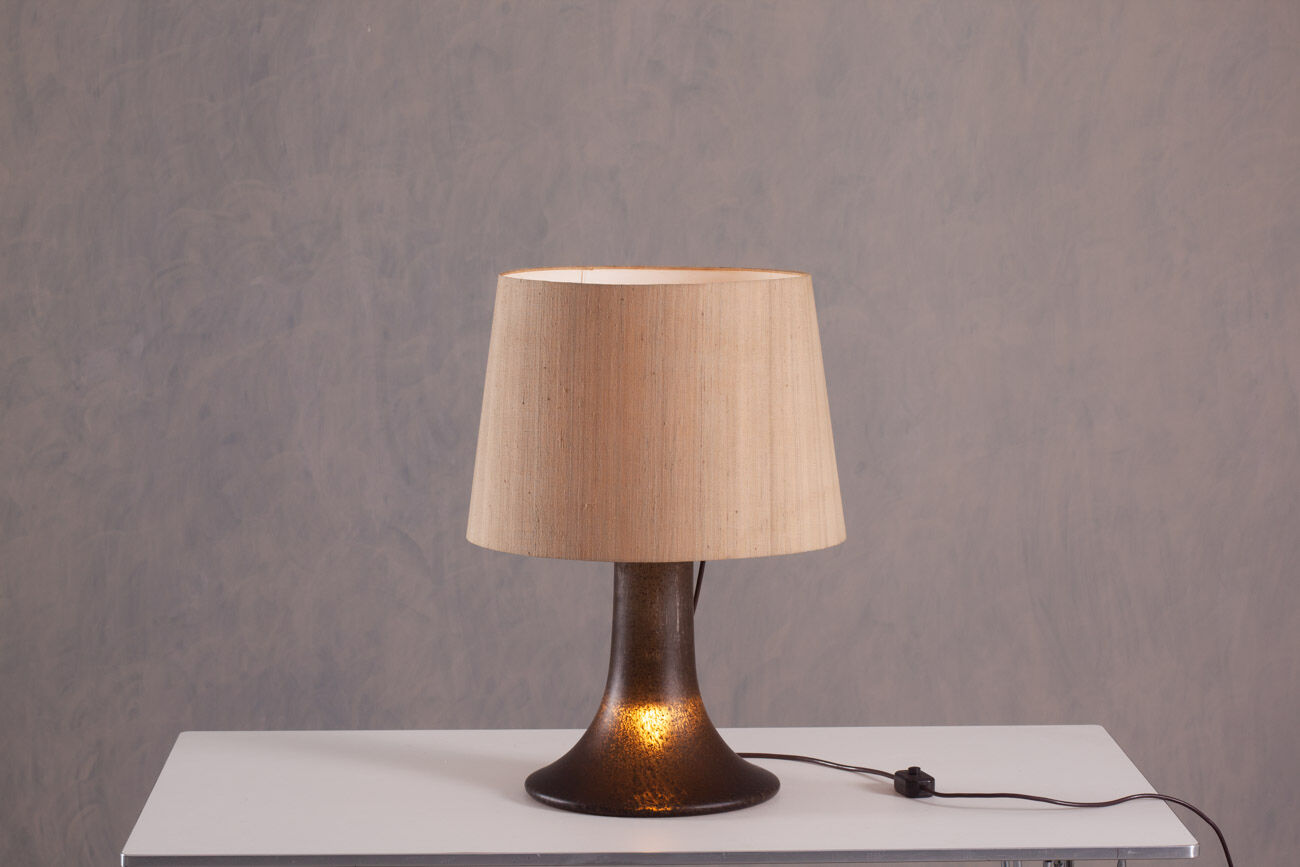 Vintage Murano glass table lamp by Peill & Putzler, Germany 1970s