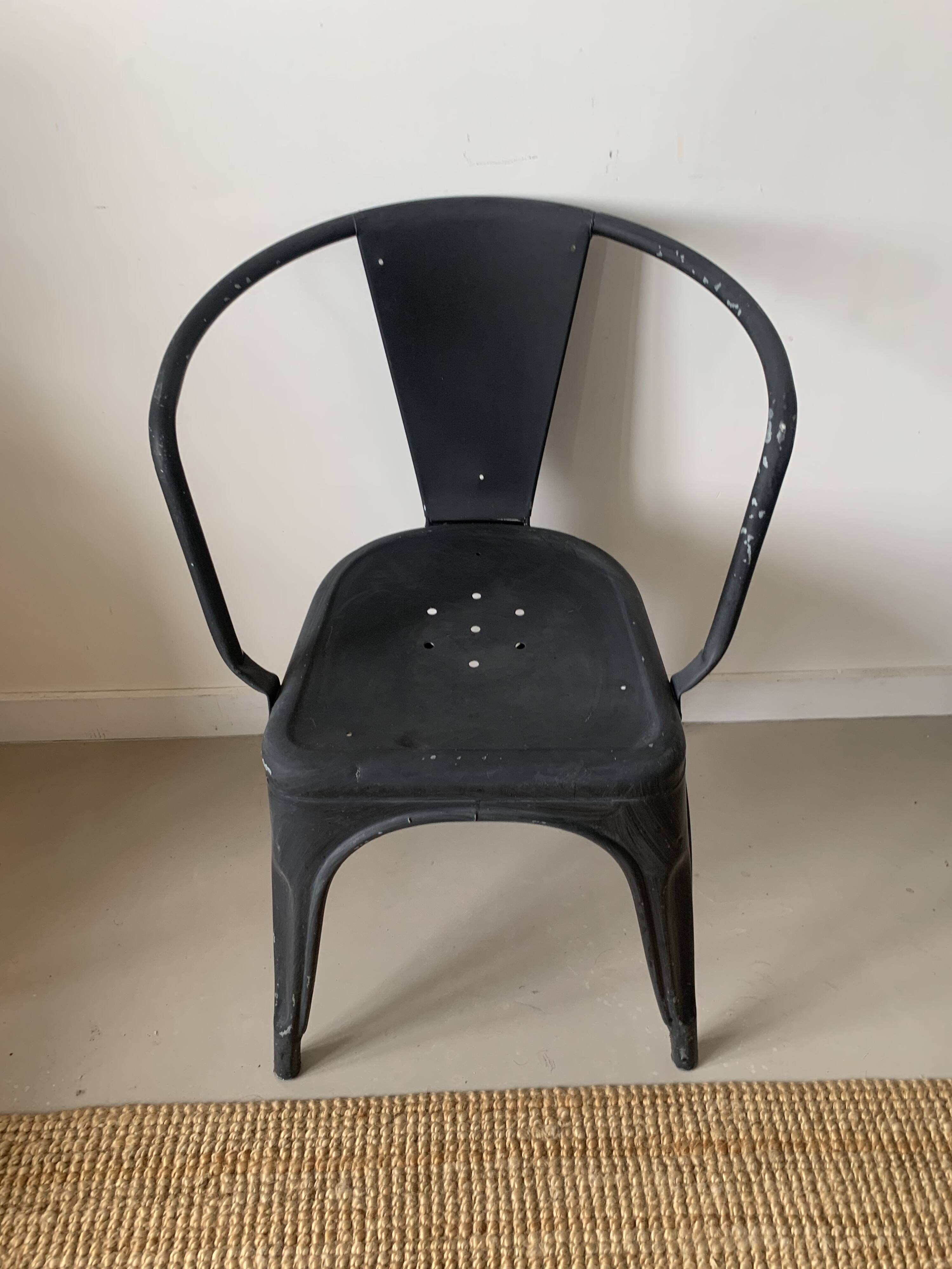 Lot de 3 fauteuils type TOLIX A56
