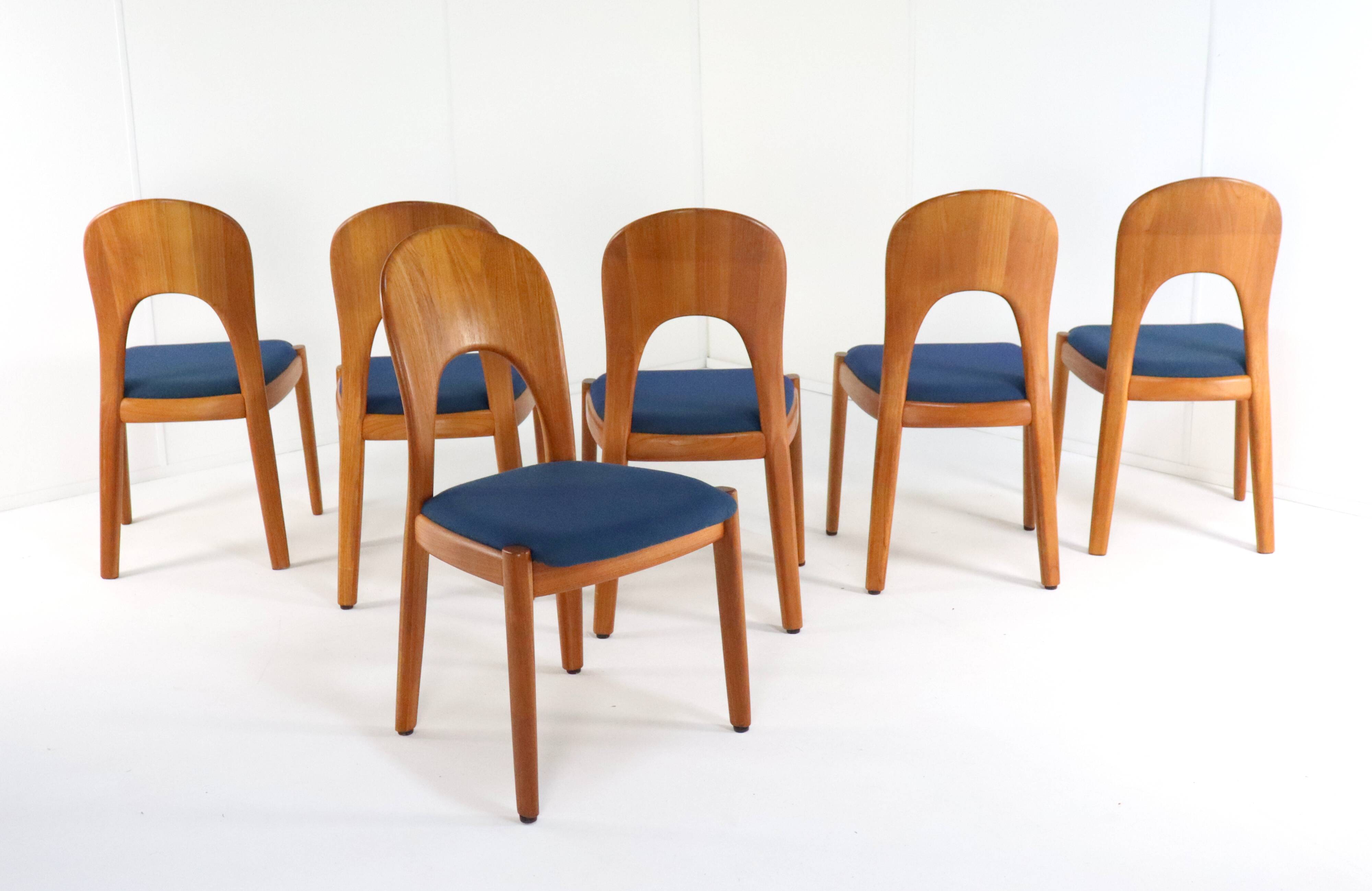 Set of 6 vintage Koefoed Morten 'Fjerritslev' chairs