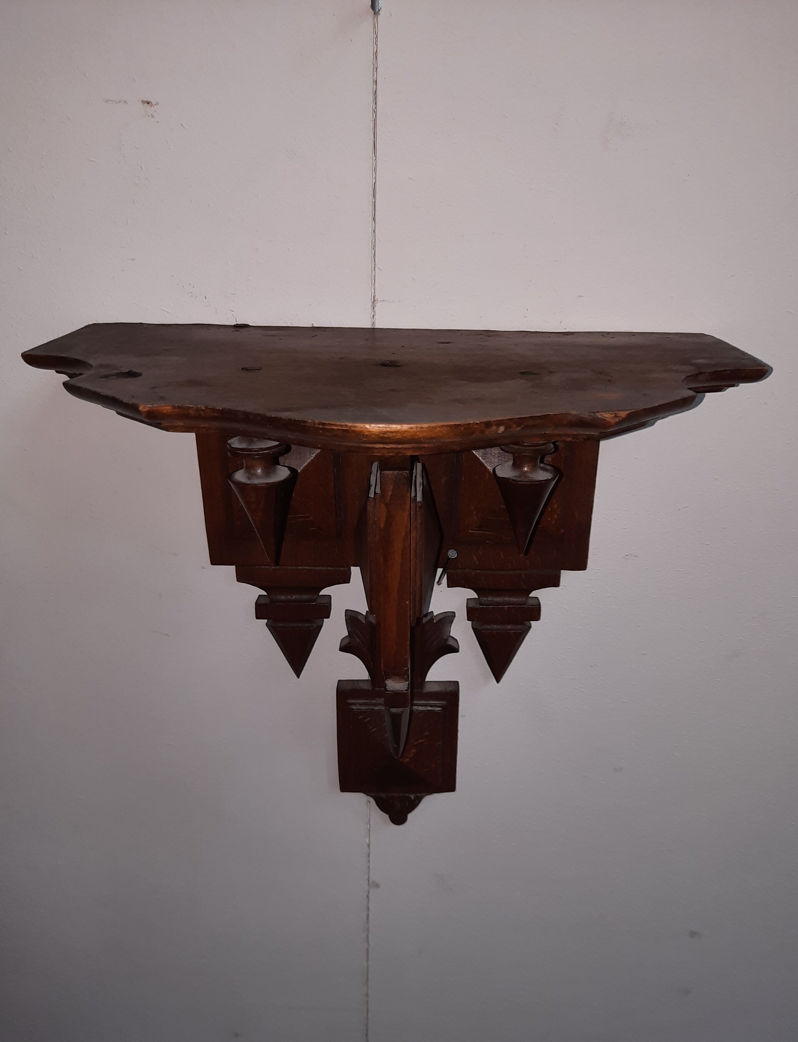 Small solid wood console