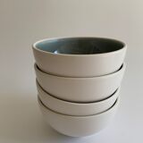 4 bowls Jars Tourron ash & white