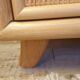 Rattan glass cabinet