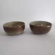 Pair of salad bowls in sandstone from the years 70