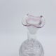 Old carafe ringed iridescent glass blown
